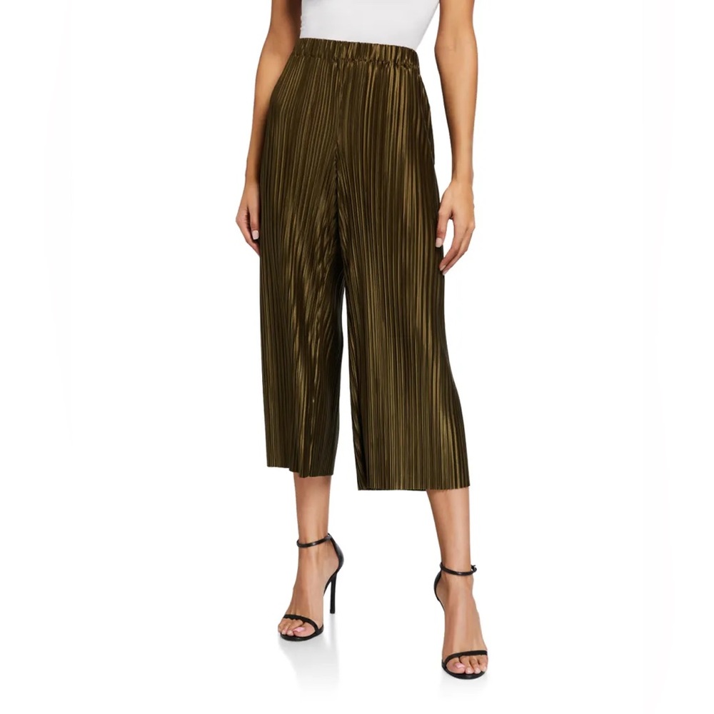 Alice + Olivia ✨NWOT✨ Elba Cropped Wide-Leg Pants - Green - Small